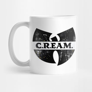 Disterssed Black white wutang colors Mug